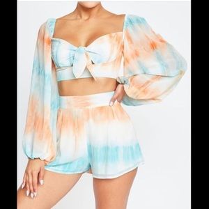 Sky Dye Short Set